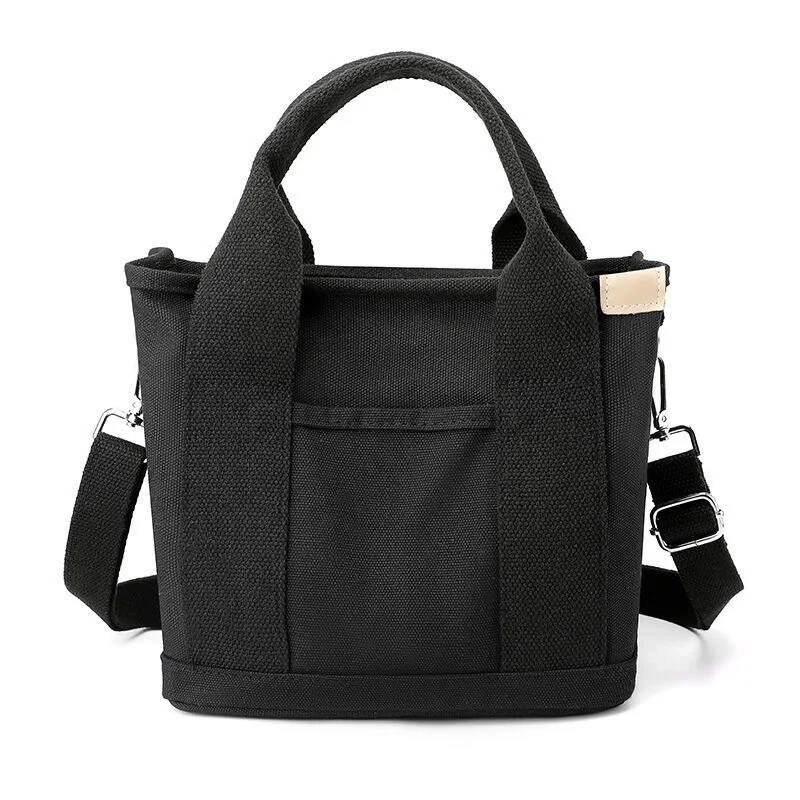 Women Canvas Tote Bag Large Capacity Handbags Shoulder Bags Zip Crossbody