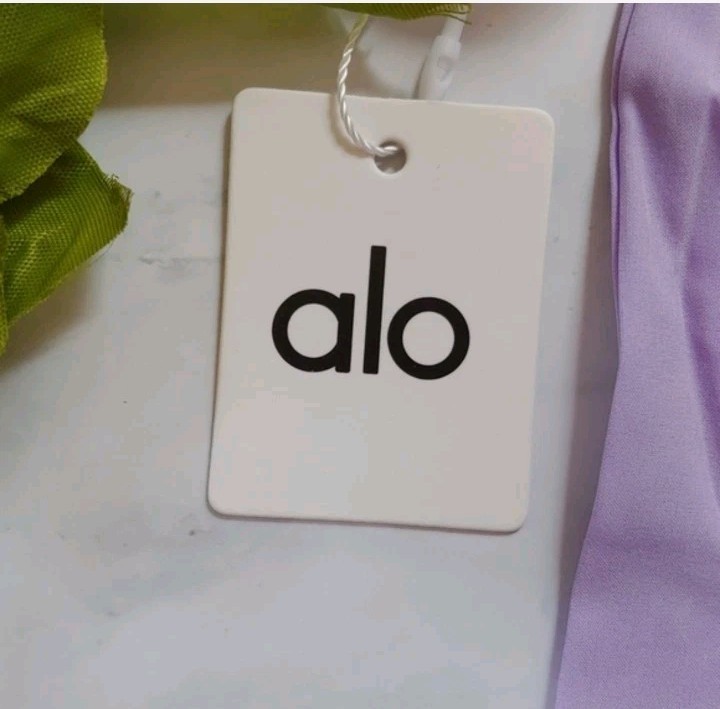 USA SELLER! Alo Yoga Hair Ties Love Knot Is Purple Skies