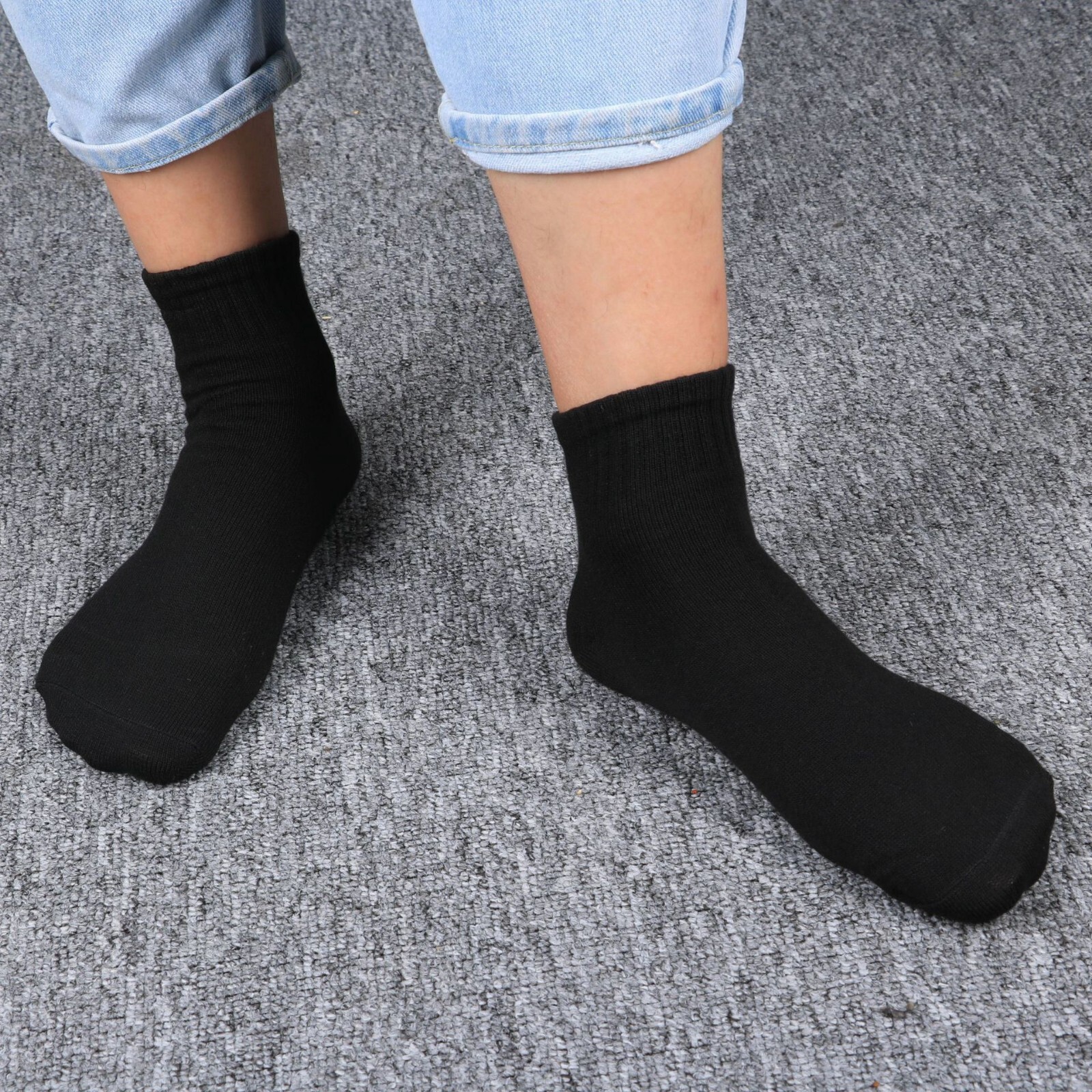 Lot 12 Pairs Mens Womens Ankle/Quarter Crew Socks Sport Casual Cotton Socks US