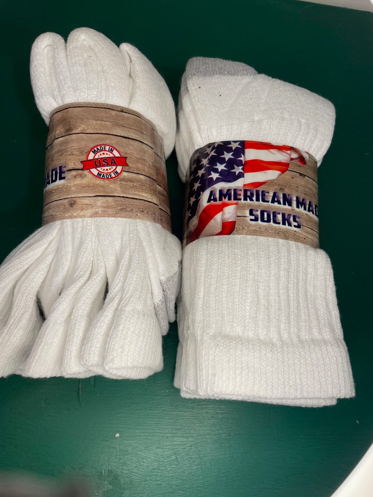 American Made Durable and Comfortable Adult Crew Socks 9-11