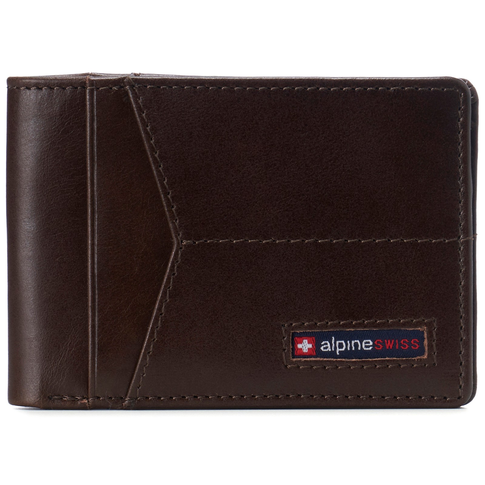 Alpine Swiss Delaney Slim Bifold Wallet | Front Pocket Wallet | 8 Card Slots ID