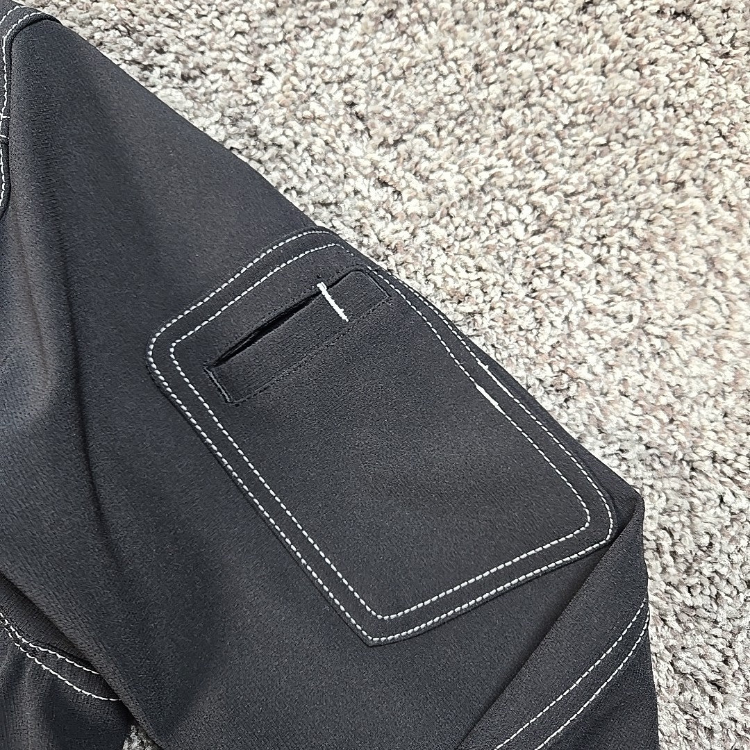 Truewerk Jacket Mens Small Black Water Repellent Softshell Full Zip Work Utility