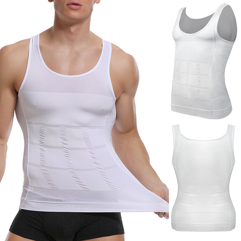 Fajas Para Hombres Faja Reductora De Hombre Mens Body Shaper Abdomen Control Top