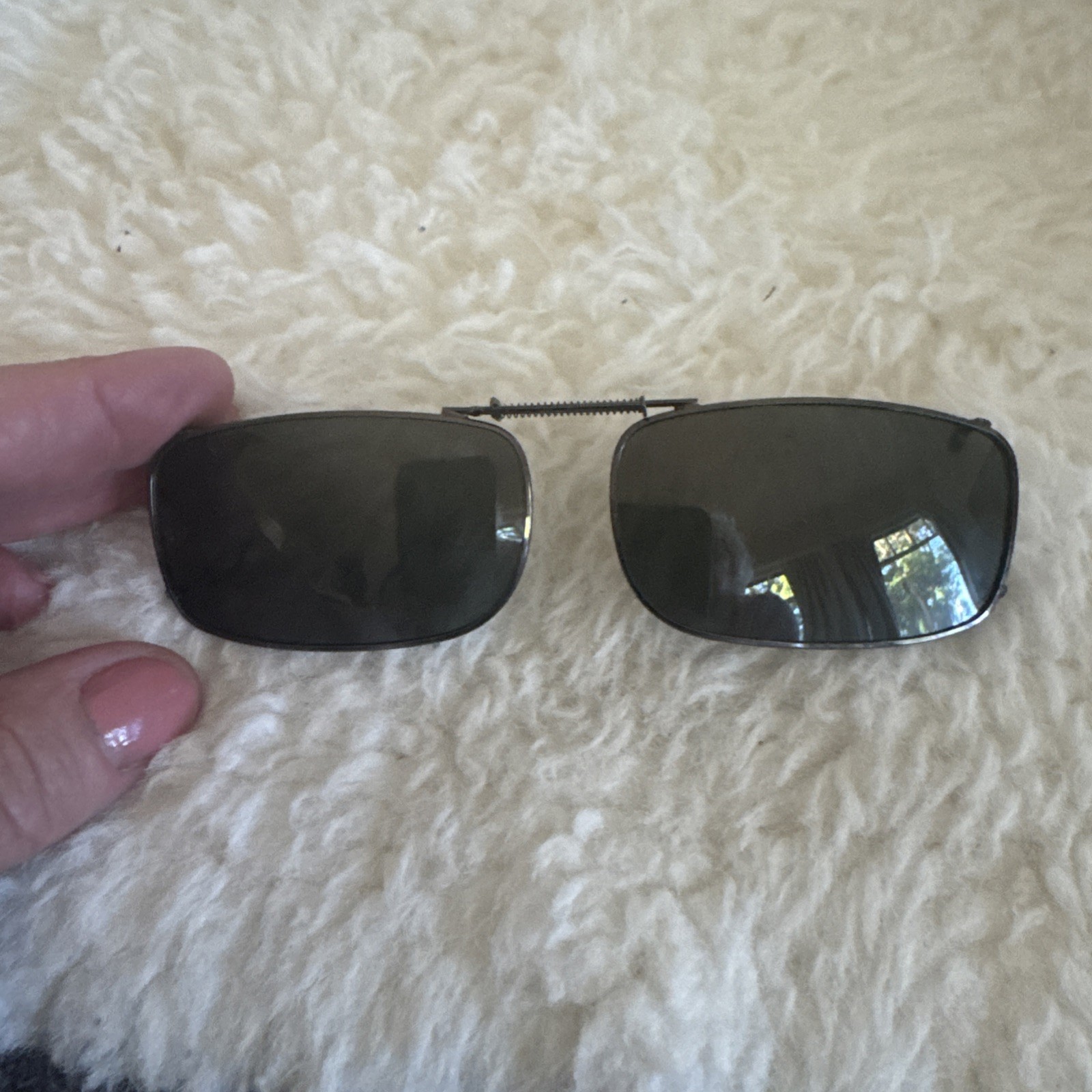 Solar Shield Polarized Clip On Sunglasses (54 REC 15) With Case