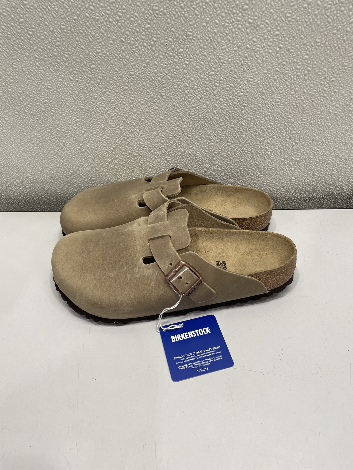 Birkenstock Boston Oiled Leather Clog Unisex W8, M6 In Tobacco Brown