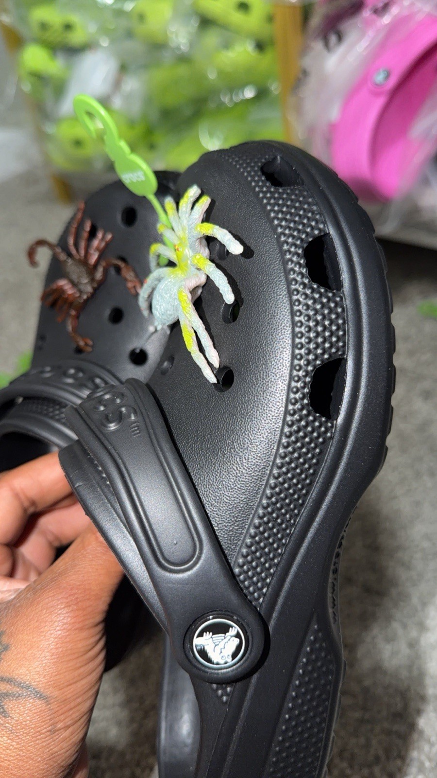 Black Crocs M4/W6 In Size
