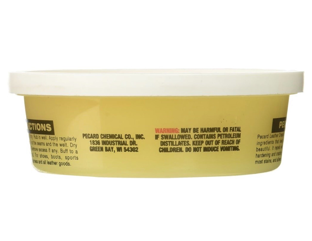 Pecard Classic Leather Dressing Conditioner 6 oz Container Boot Shoe Oil