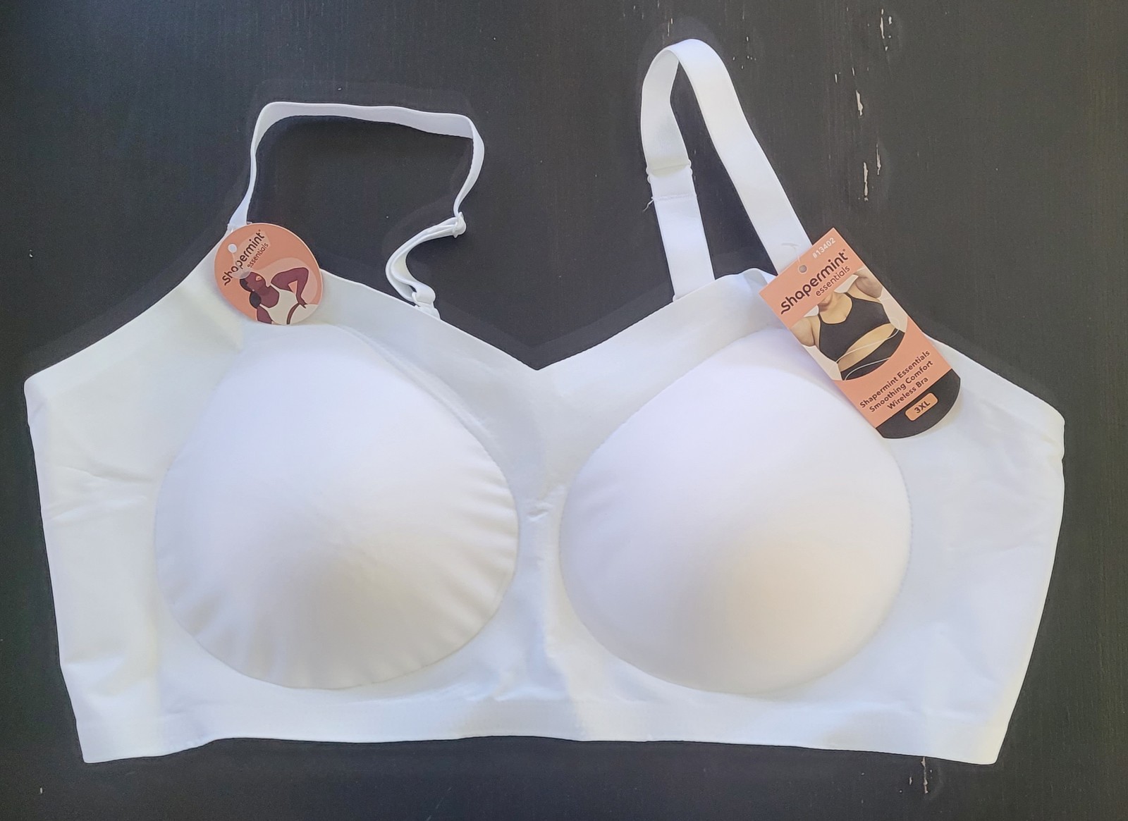 Shapermint Essentials Everyday Comfort Straps Wireless Shaping Bra, L, M, 3XL,