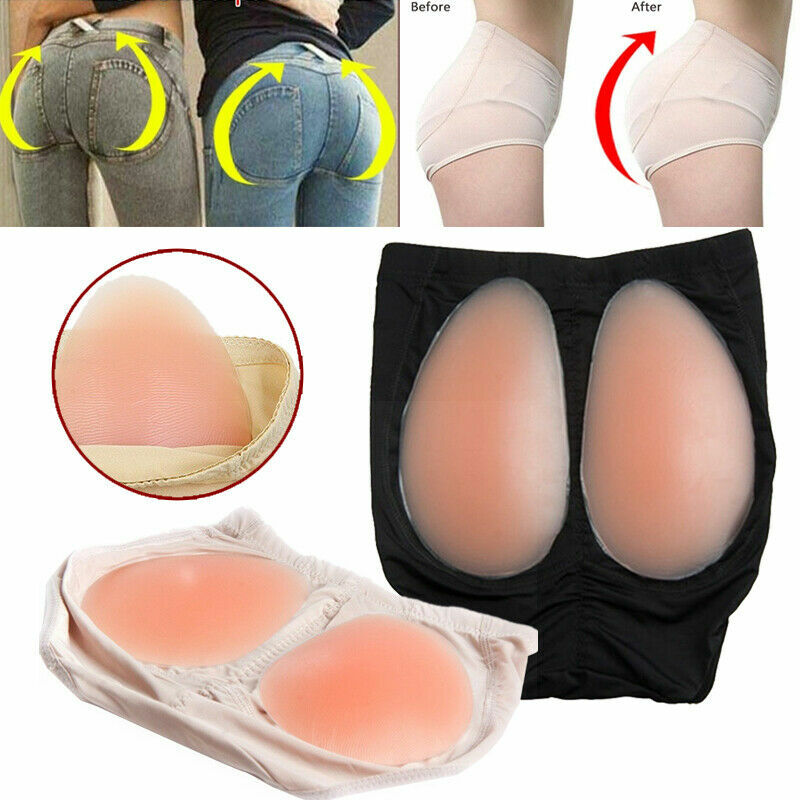 Silicone Butt Padded Panty Underwear Enhancer Buttocks Shapewear Girdle 2 Pads
