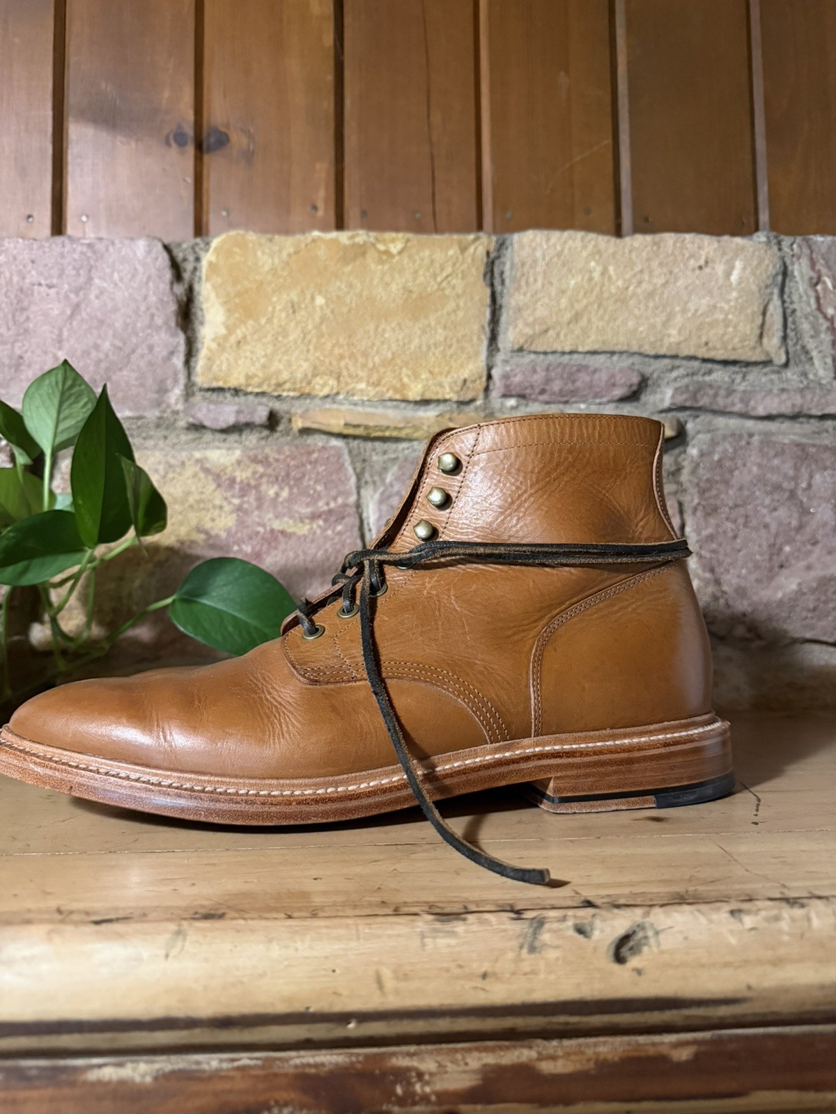 Grant Stone Diesel Boot 13D – Men’s Saddle Tan Brown