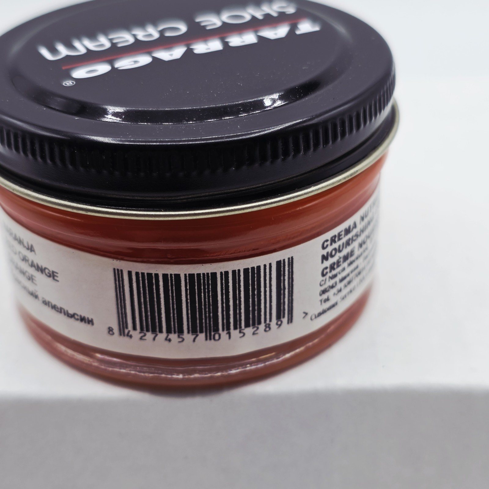 Tarrago Shoe Polish # 28 Red Orange Cream Leather Protector 1.76 oz. 50ml Boot