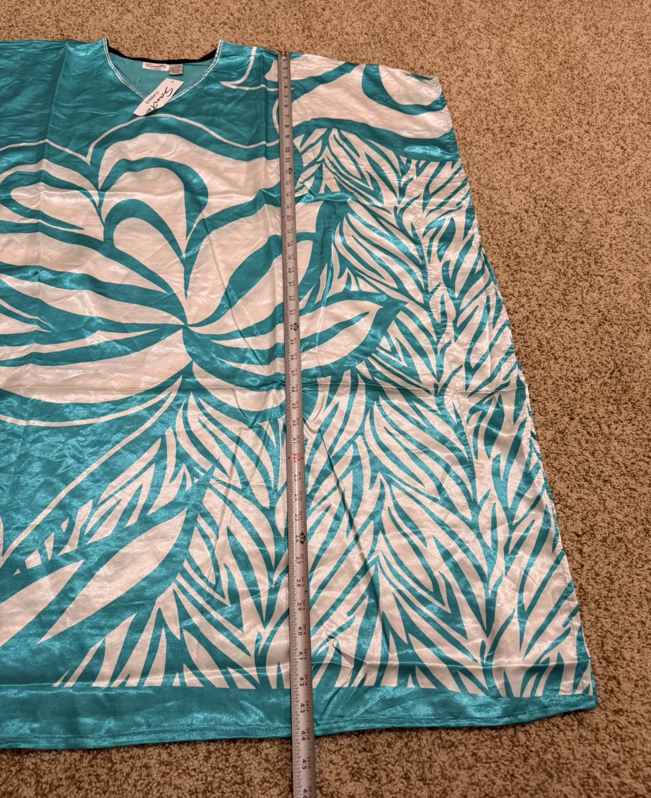 Sante Classics Women’s 100% Polyester Satin Caftan One Size