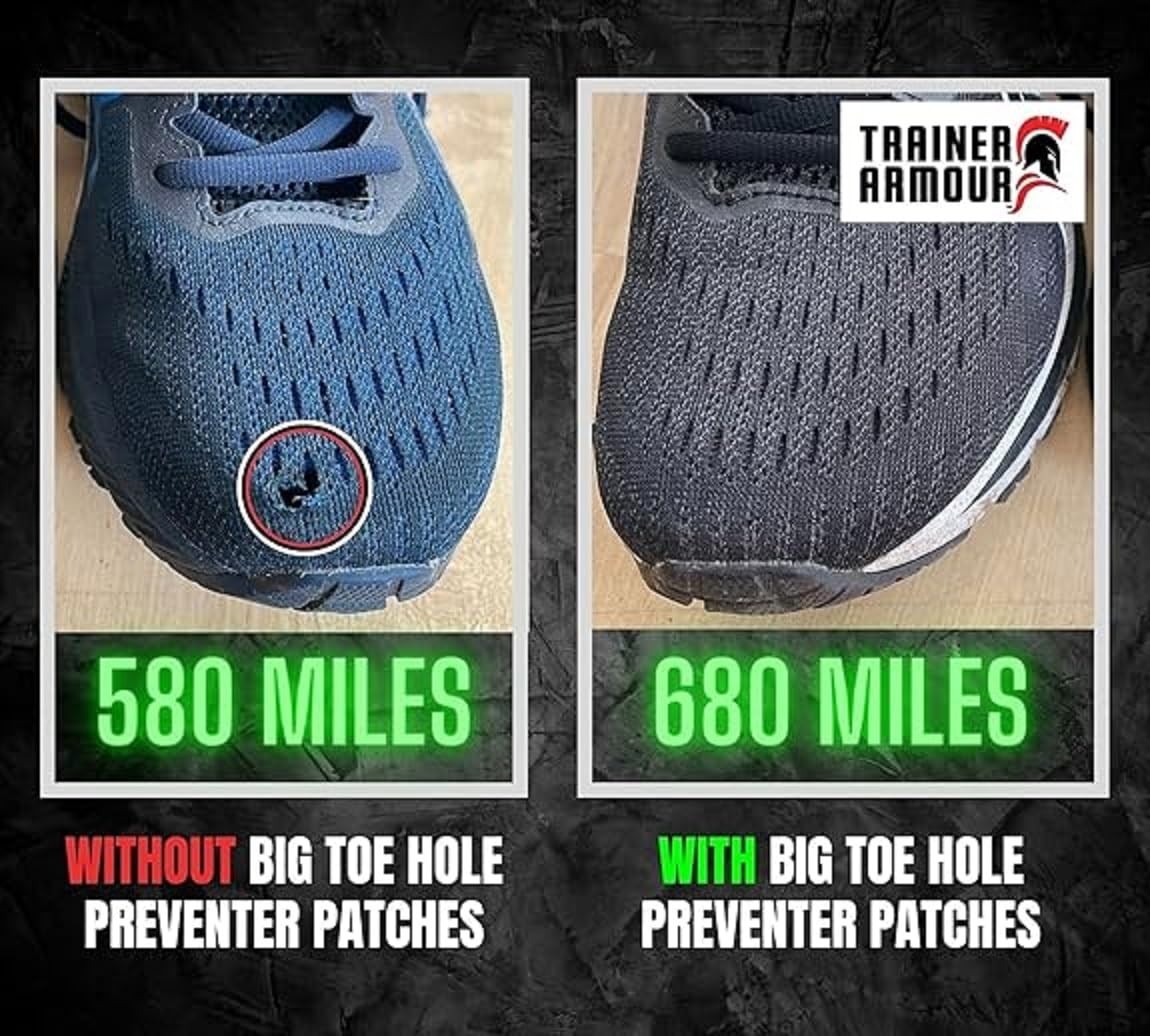 Self-Adhesive Big Toe Hole Repair Patches with Applicator – Shoe Toe Protection