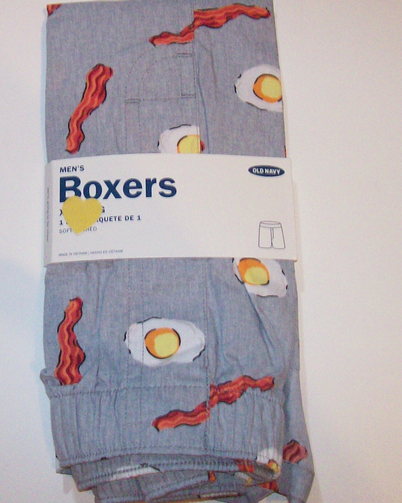 Old Navy Underwear Mens 1 Boxer Bacon Egg S M L XL XXL XXXL New