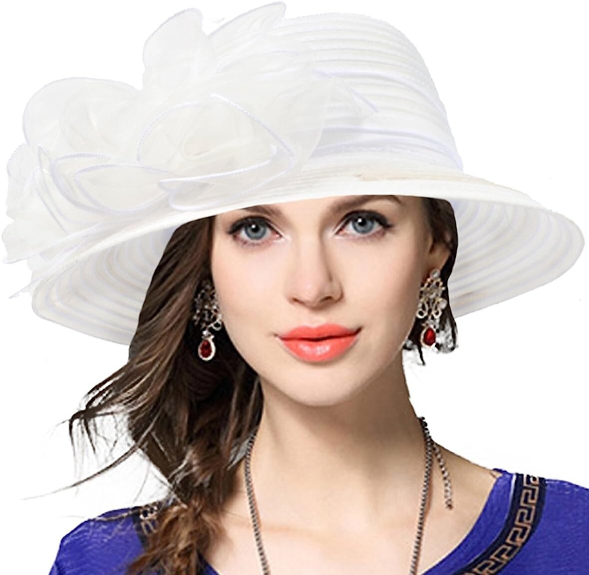 Women’s Derby Dress Church Cloche Hat Bow Bucket Wedding Bowler Hats 9 COLORS
