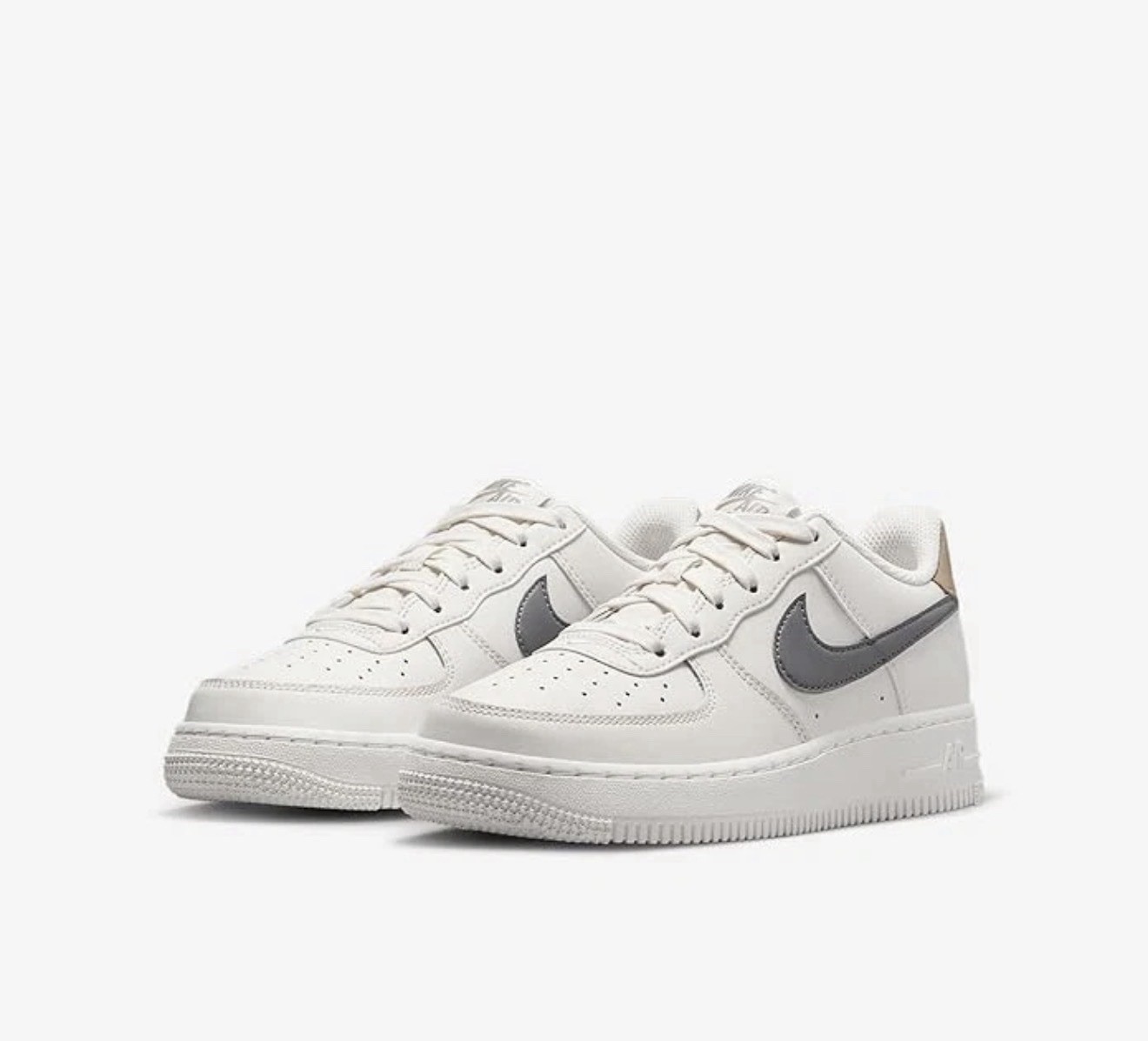 NEW Nike Air Force 1 (GS) Phantom Cool Grey Khaki Sail FV5948-004 Youth Sizes