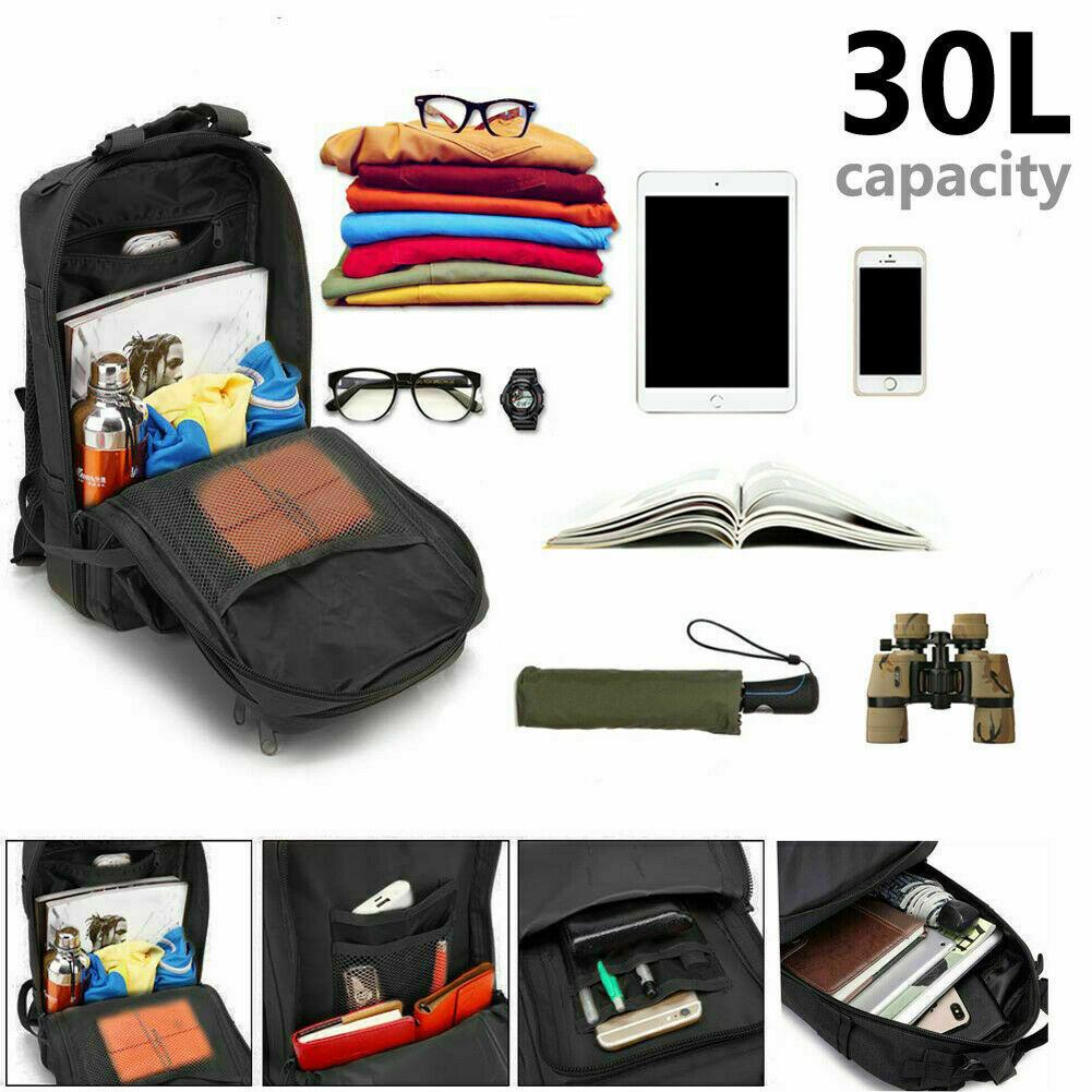 30L Large Military Tactical Backpack for Men Women Army 3 Days Assault Pack Bag