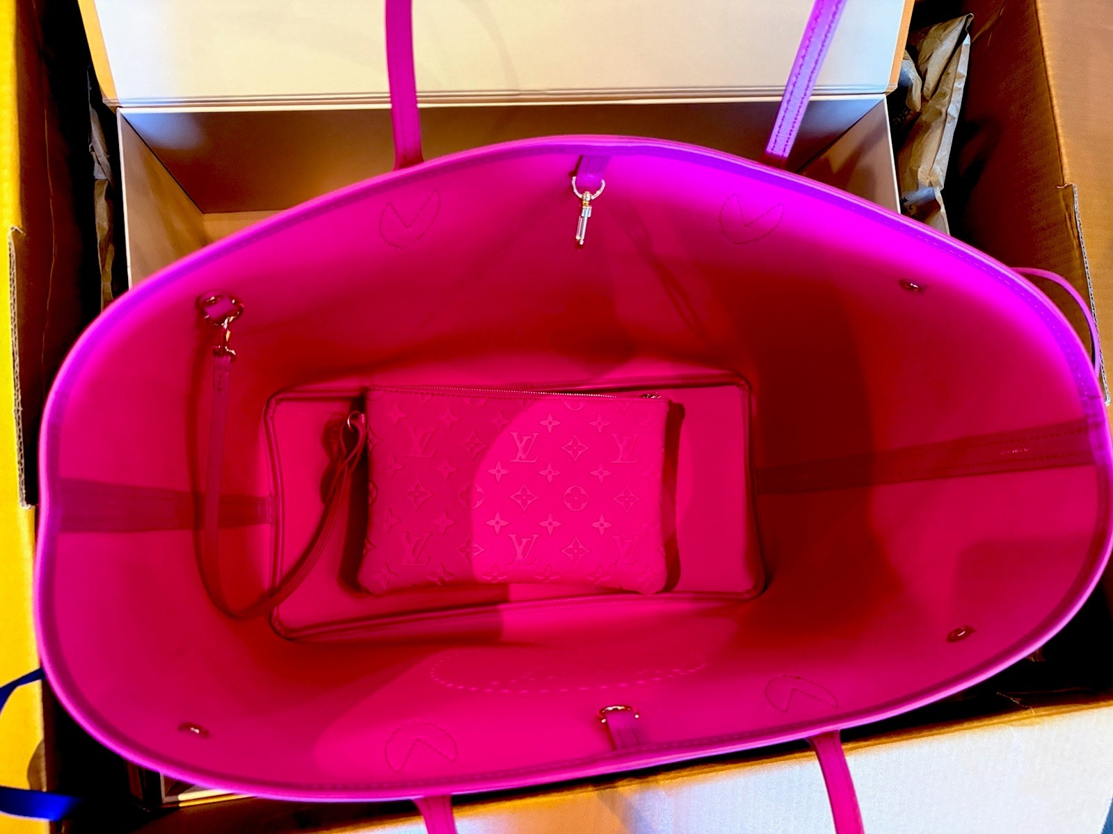 Louis Vuitton Hawaii Neverfull GM Monogram Hot Pink Shoulder Bag Tote LTD Maui
