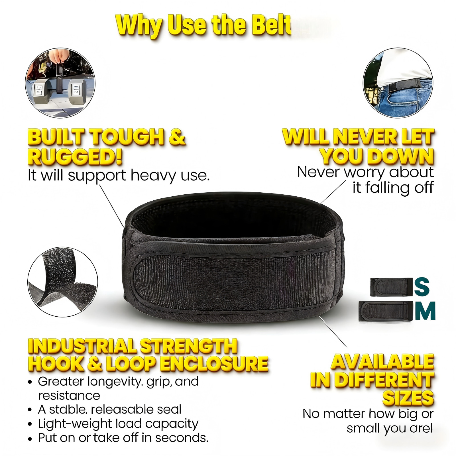 2PCS Adjustable No Buckle Belt for Men Elastic Stretch Waist Comfort Belt