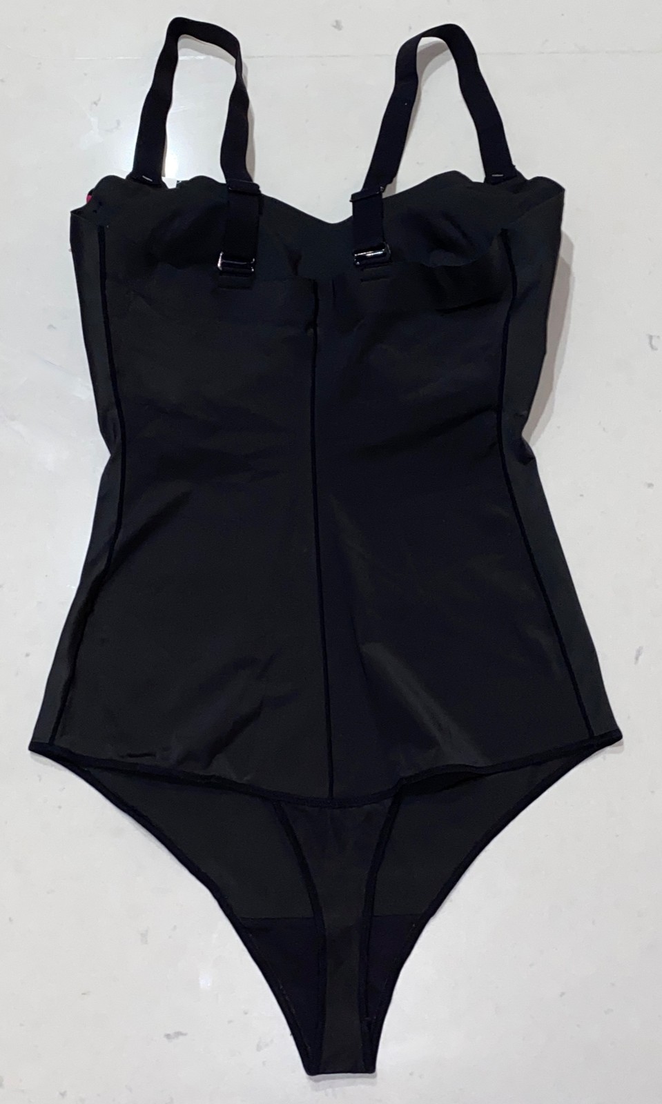 MAIDENFORM Power Players Control Black Thong Bodybriefer Women S M L XL 2XL 3XL