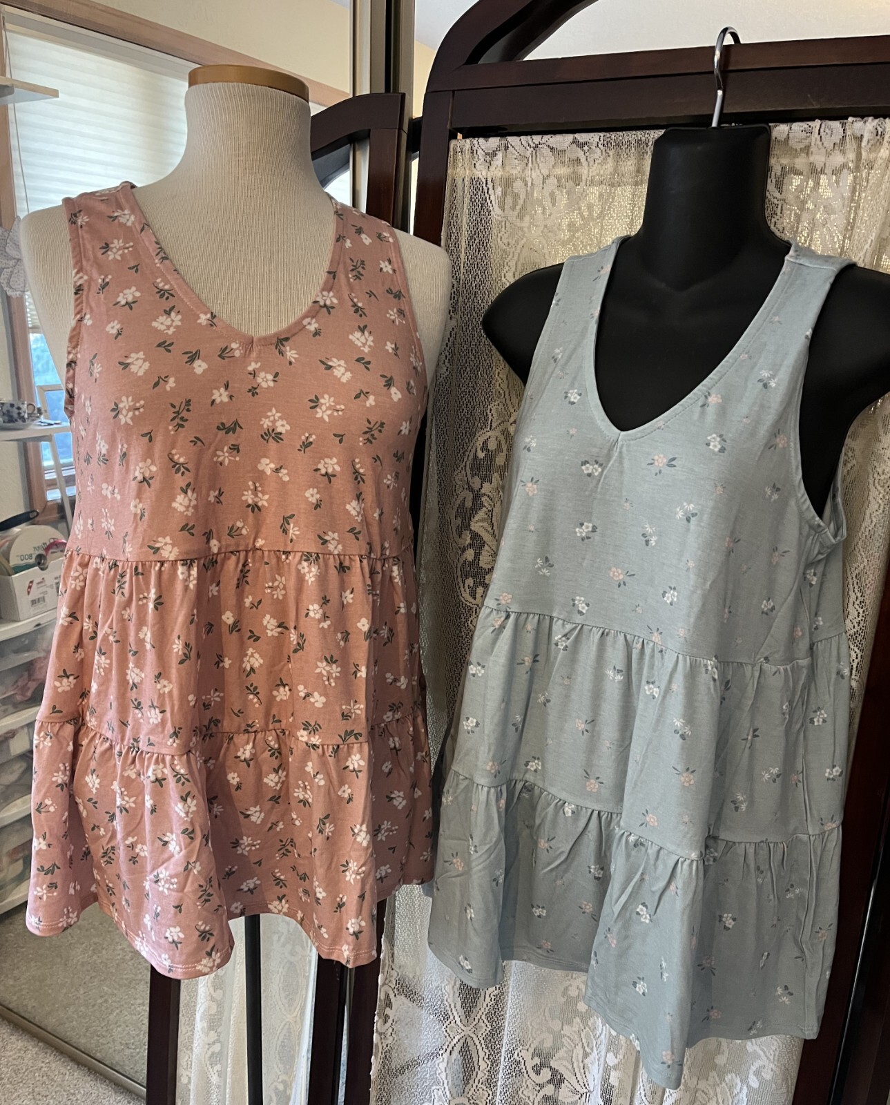 A Glow Sleeveless Pink Floral Spring Summer Maternity Top Soft! Sz S NWT
