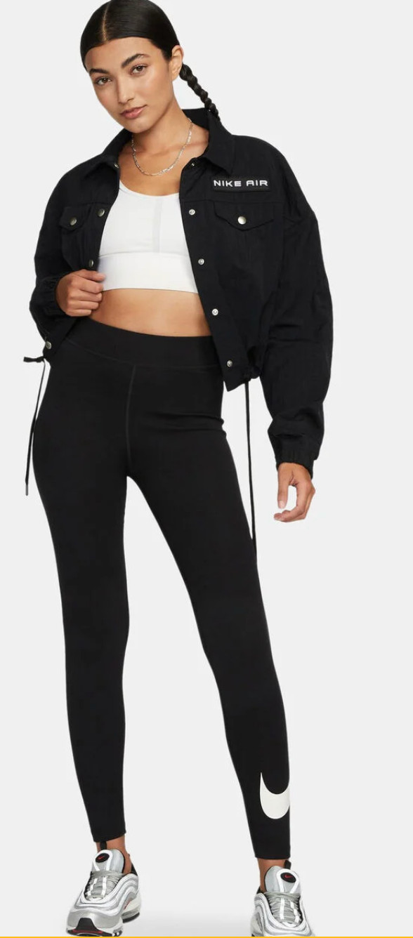 Nike Women’s Tight Fit High Rise Full Length Leggings Classic Black NEW NWT