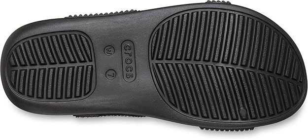 Crocs Getaway Gems Strappy Black Rhinestone Slide Sandals Womens 9 – 212584-001