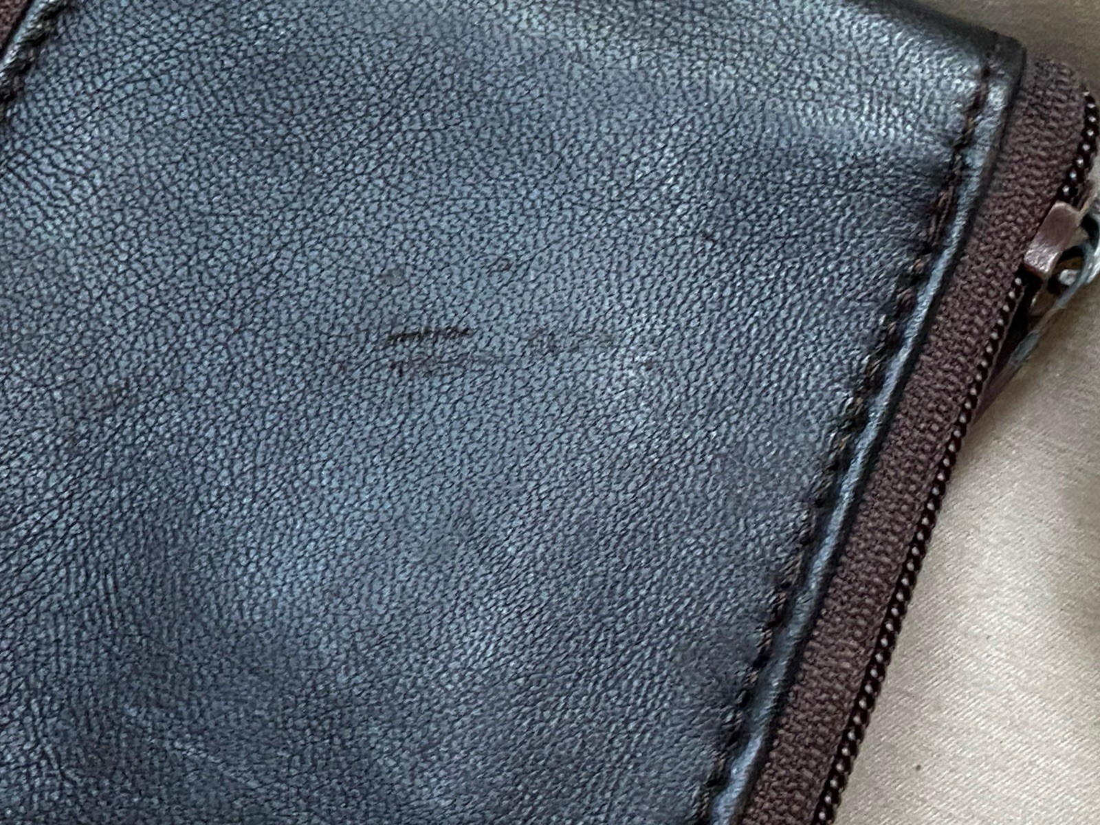 Men’s TSF Brown Genuine Leather Zipper/Zip Around Bifold Wallet