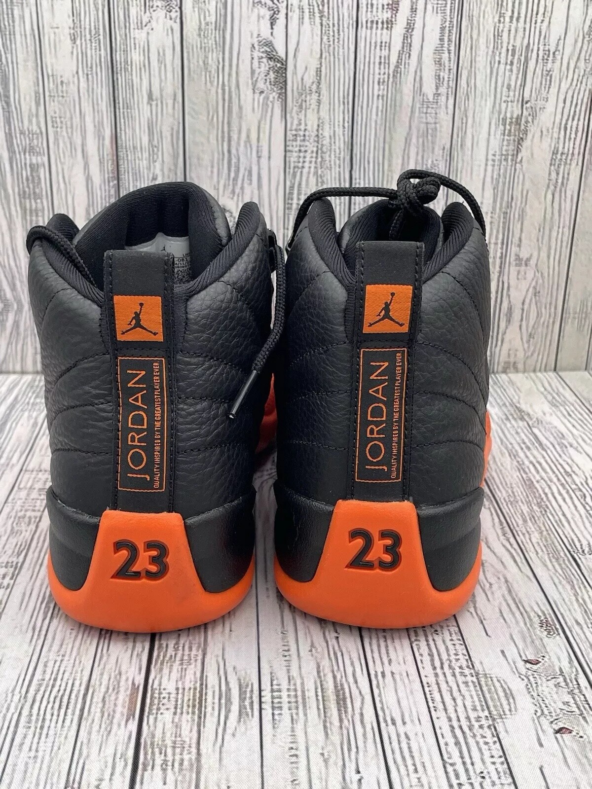 Size 9-13 Nike Air Jordan 12 Brilliant Orange Basketball Mens Shoes