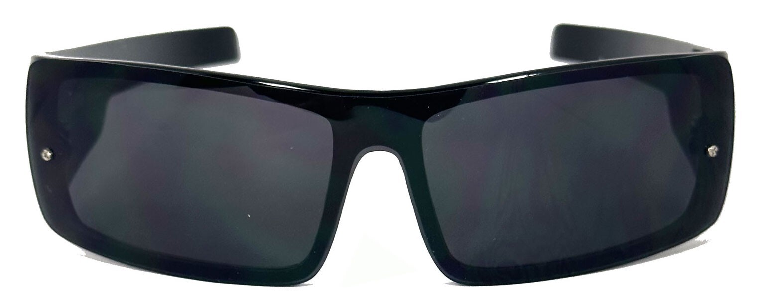 Retro Locs Mens Sunglasses 100% UV400 Shiny Black Frame LC54