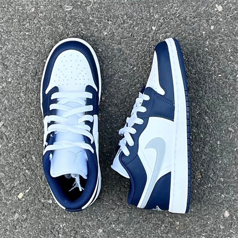 Jordan 1 Low “White/Blue” Men’s Retro Sneakers-AJ1 Low OG Style US 7-12