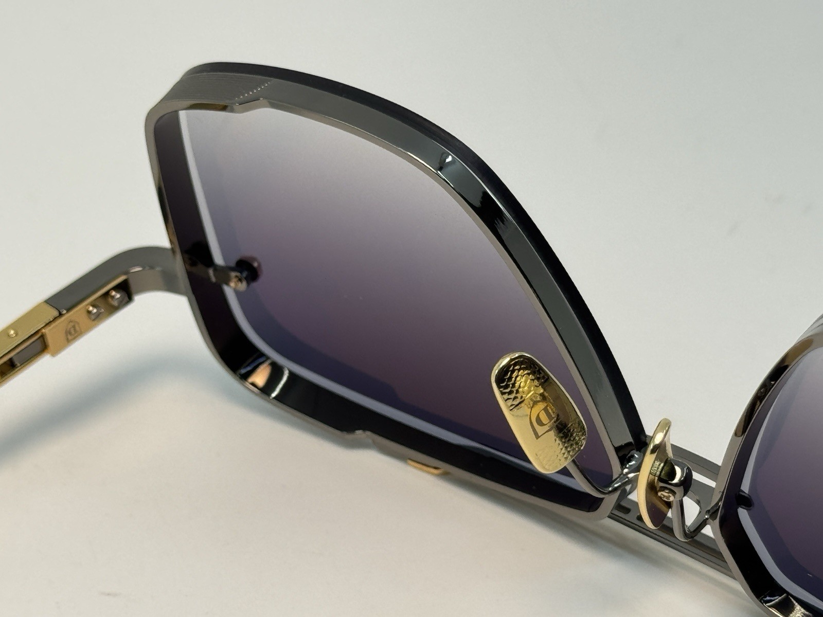 Dita Mach Six DTS121-62 Titanium Gold Frame with Grey Gradient Lens Sunglasses