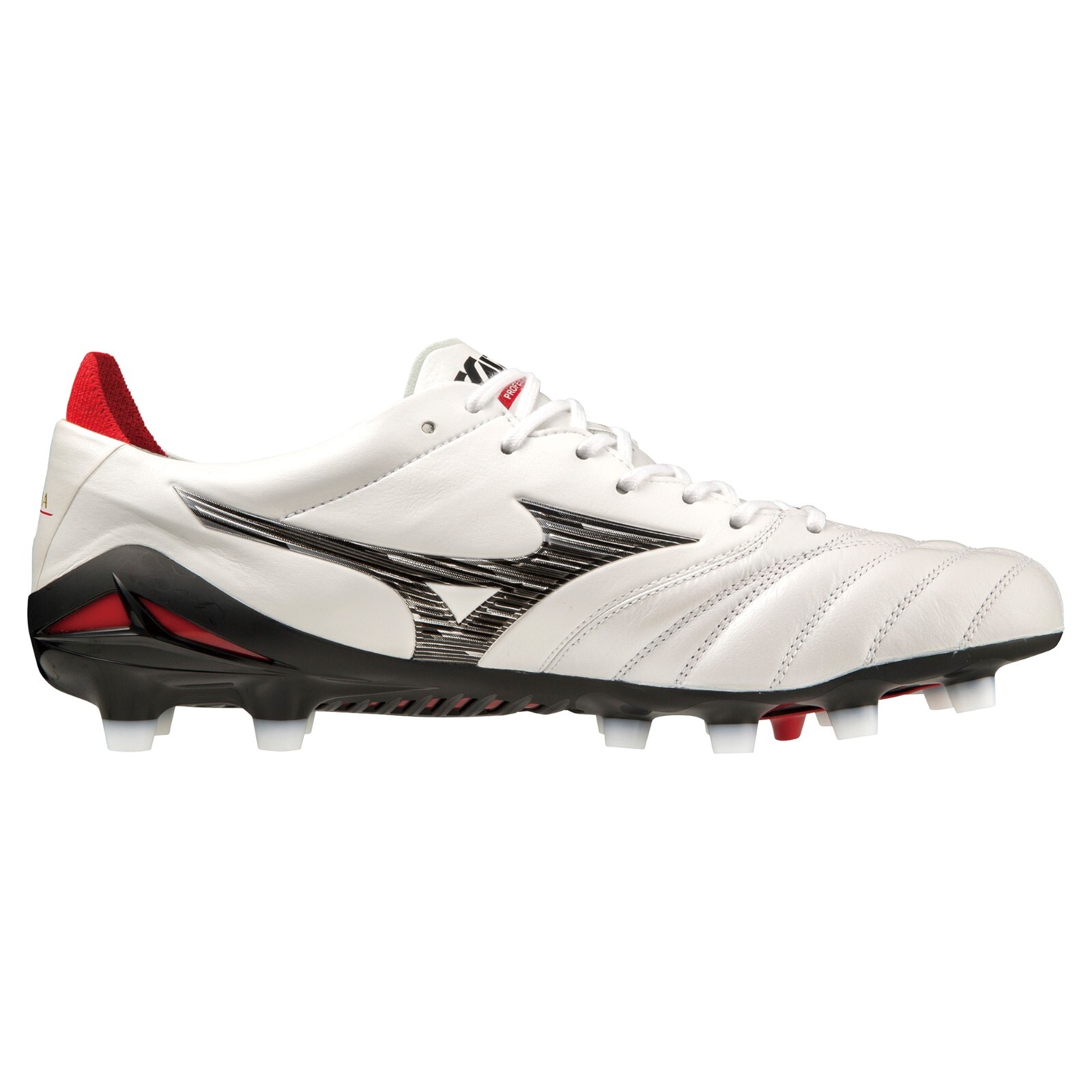 Mizuno Soccer Cleats MORELIA NEO 4 JAPAN Super White Pearl/Black P1GA2330 09 NEW
