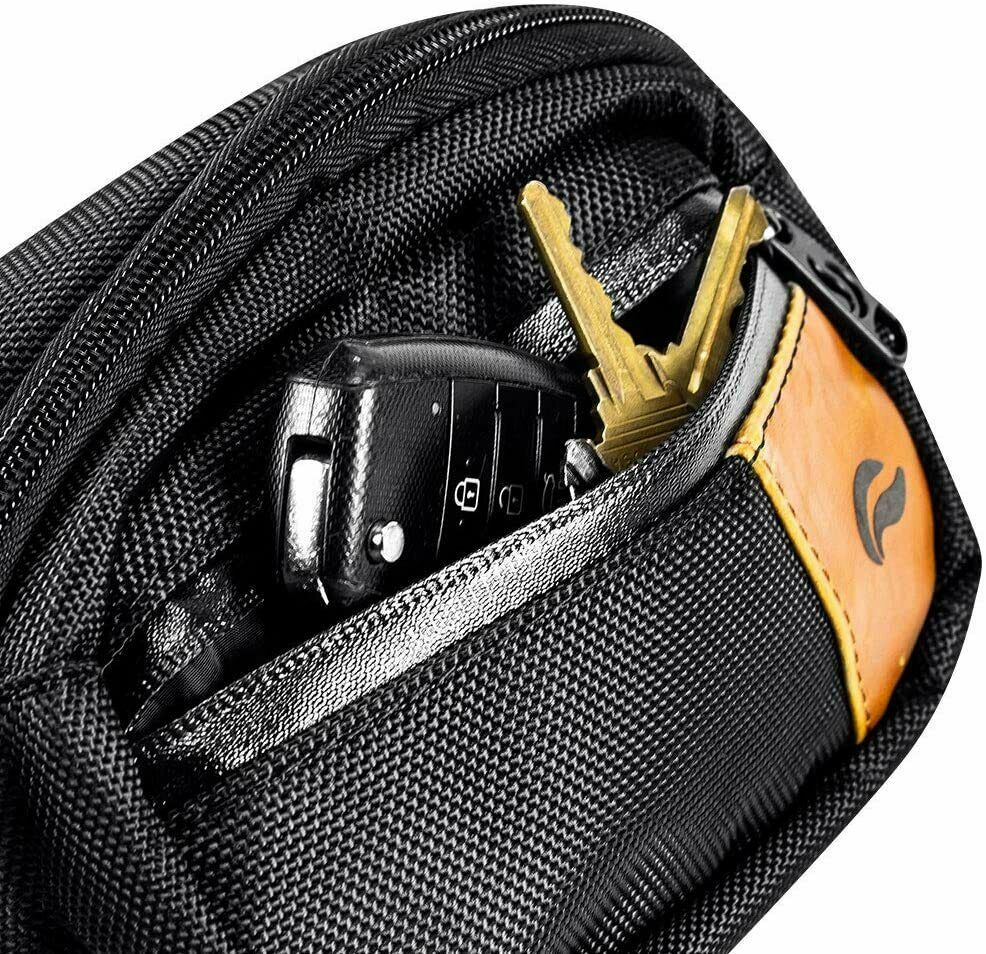 Skunk HIPSTER Bag Odour Proof Smell Proof Carry Bag Waist Bag Fanny Pack BLACK
