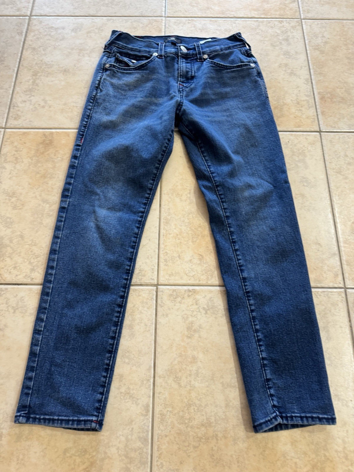 True Religion Men’s GENO BIG T FLAP SLIM Jeans 30×30
