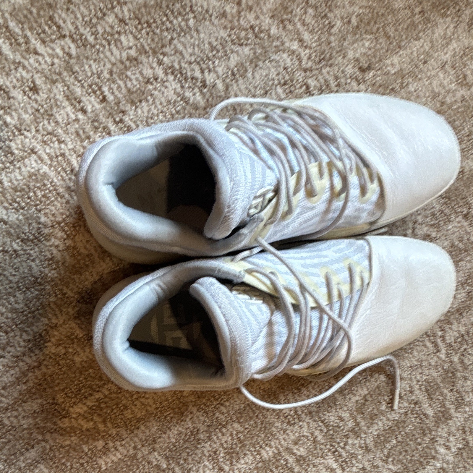 adidas Harden Vol. 1 White Men Mid Top Lace Up Athletic Sneakers