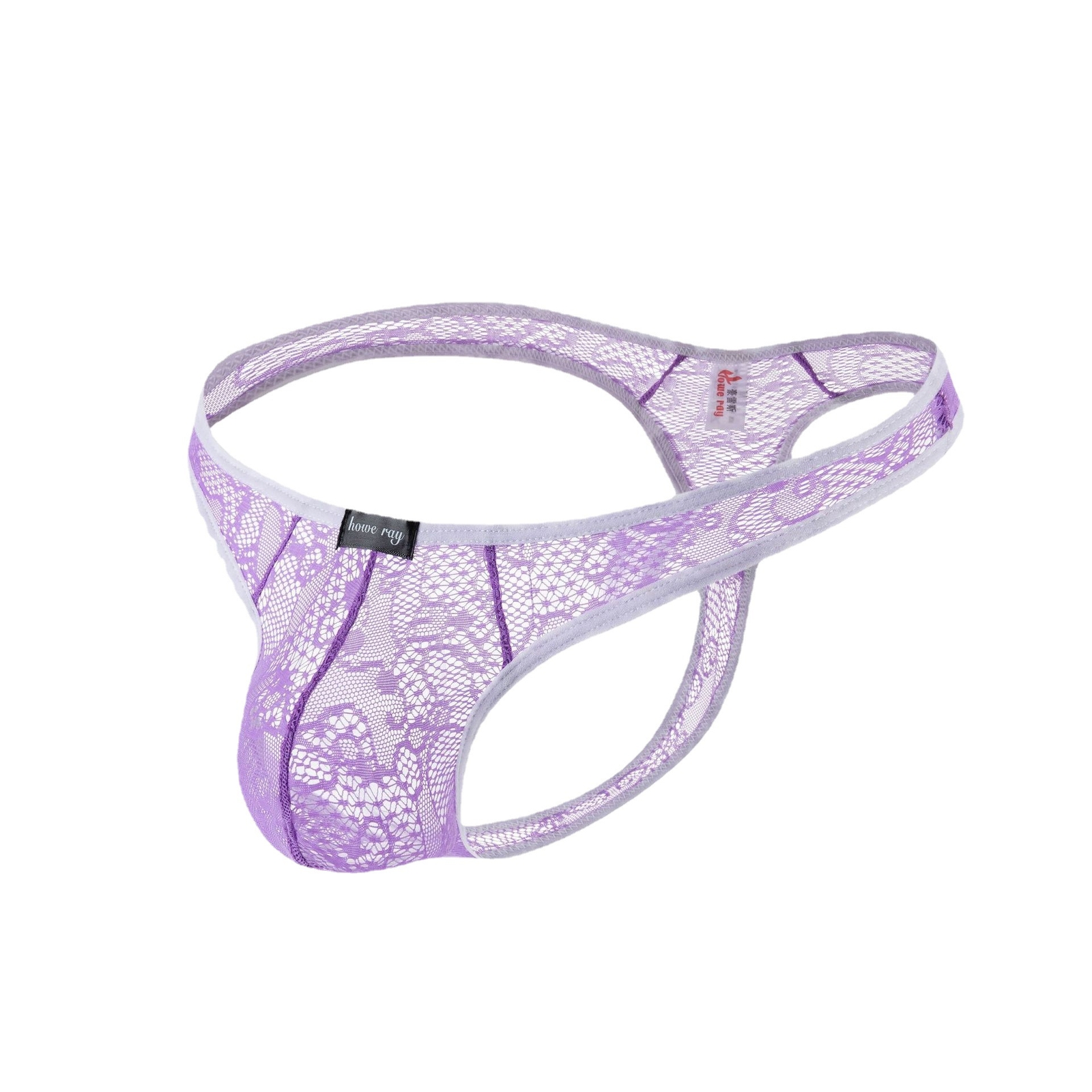 Mens Sexy T Back Panties Lace See Through Thongs Breathable Gay Party Briefs