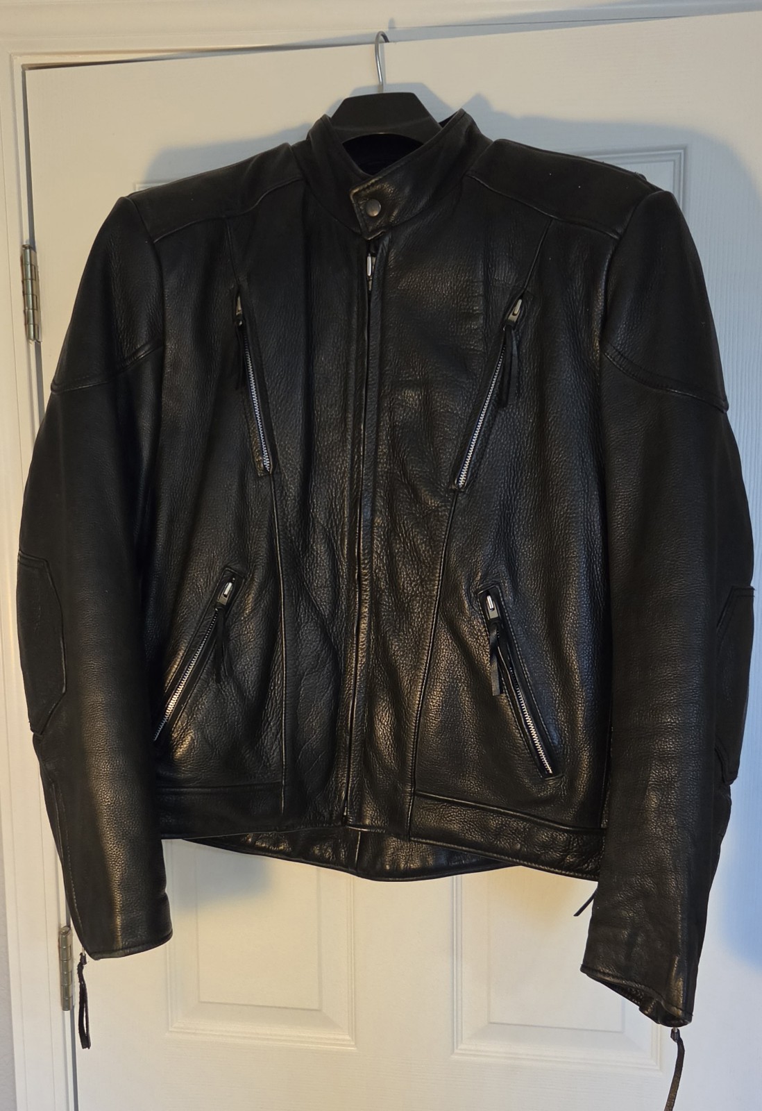 leather biker jacket men