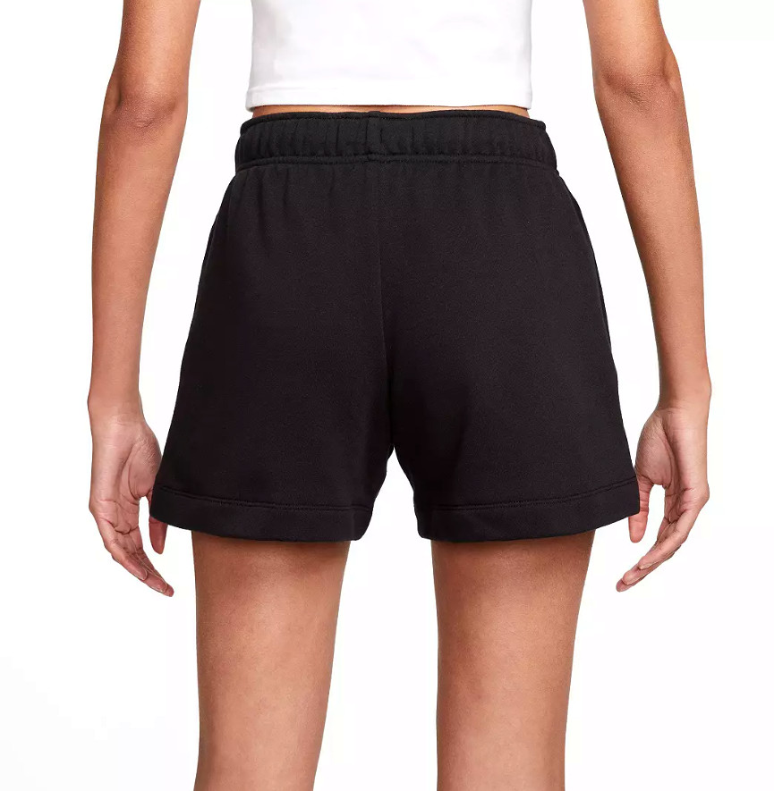*NEW* Women NIKE Sports Club Fleece Logo Mid Rise Short Black (DQ5802 010)👍