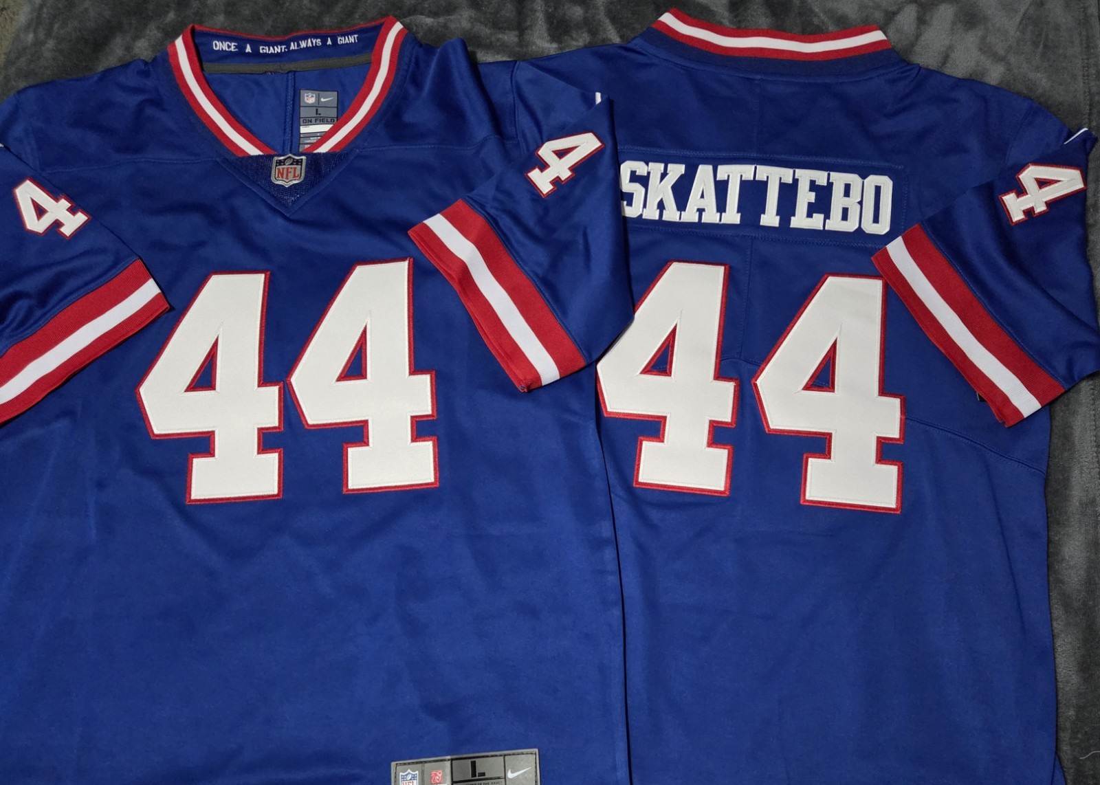 Fast Free Shipping! Mens Medium Cam Skattebo New York Giants Stitched Jersey 44