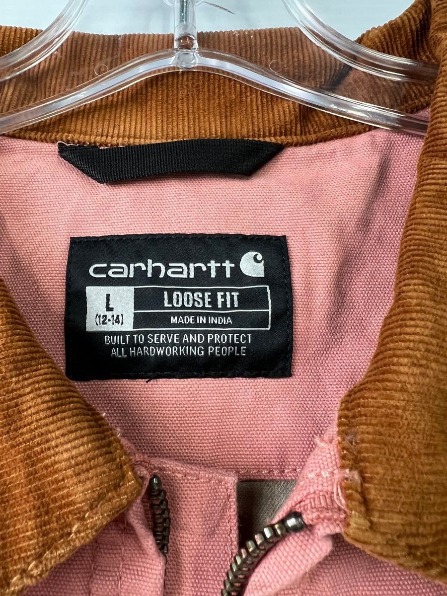 CARHARTT Iconic Crawford Detroit Jacket Women’s Size L Rose Tint