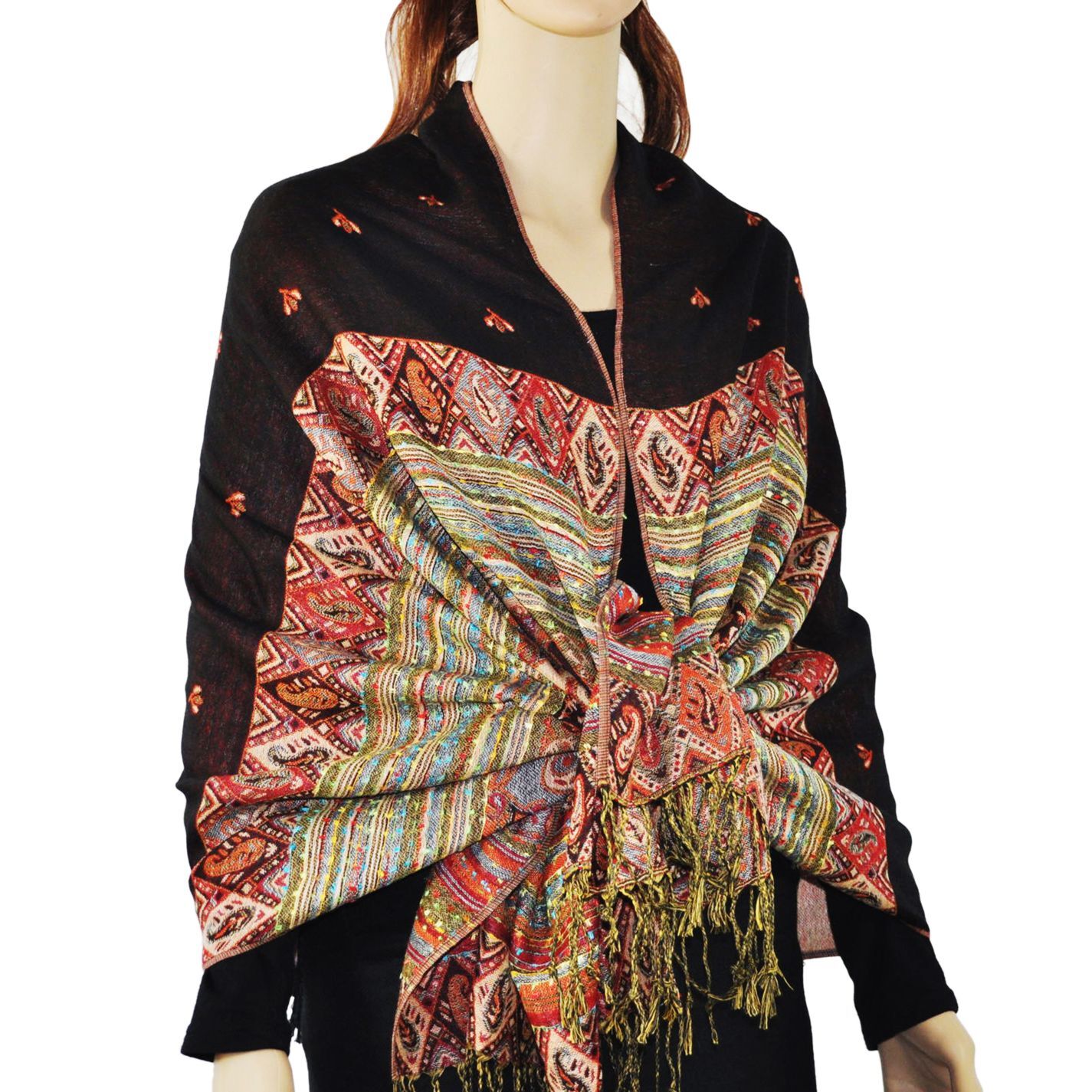 Fashion Rainbow Pashmina Scarf Shawl Wrap 13 SOLID COLORS!