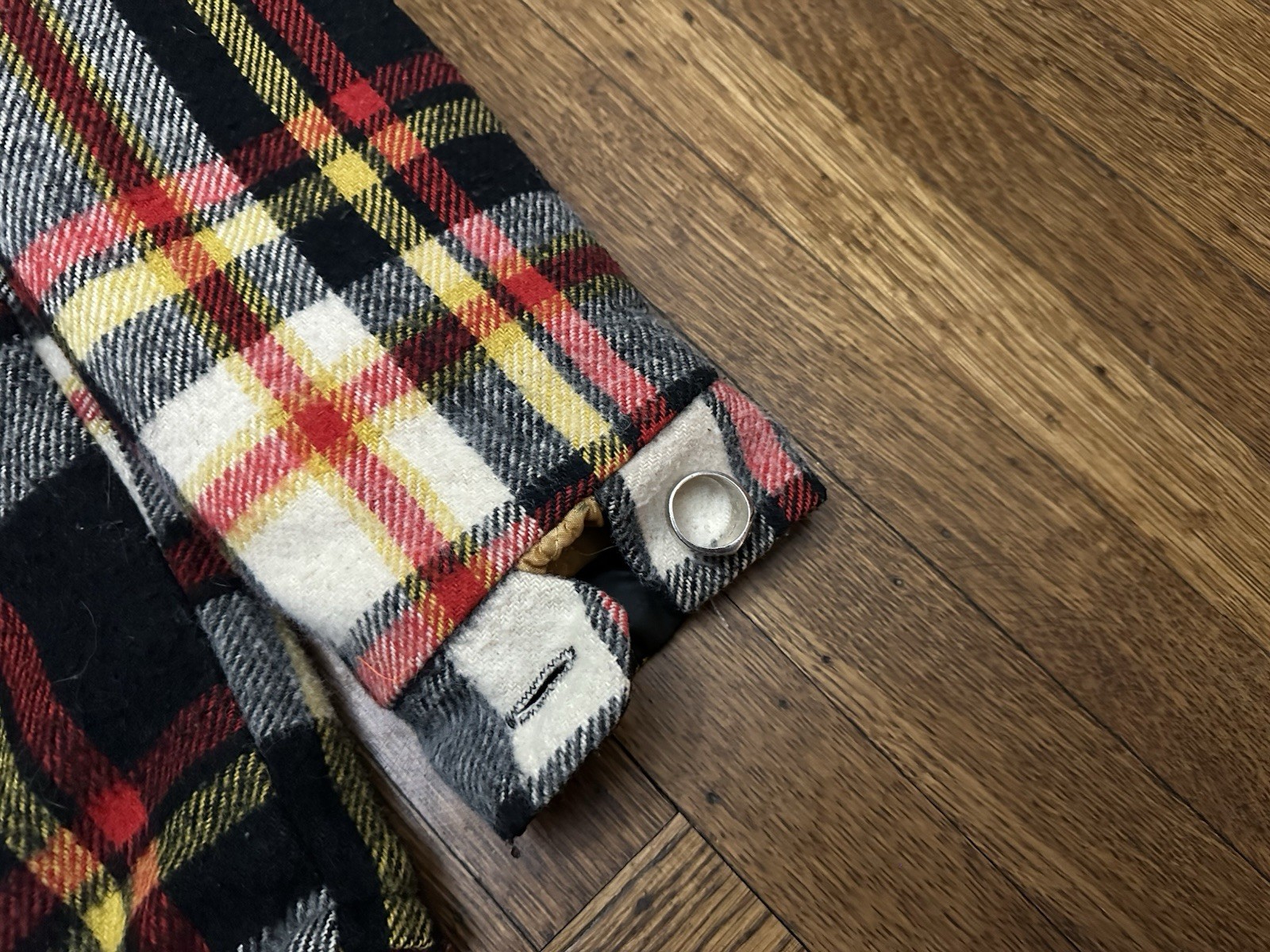 Vintage Quality-Wear Mens Store Outerwear Fleece Flannel Jacket 70s Medium