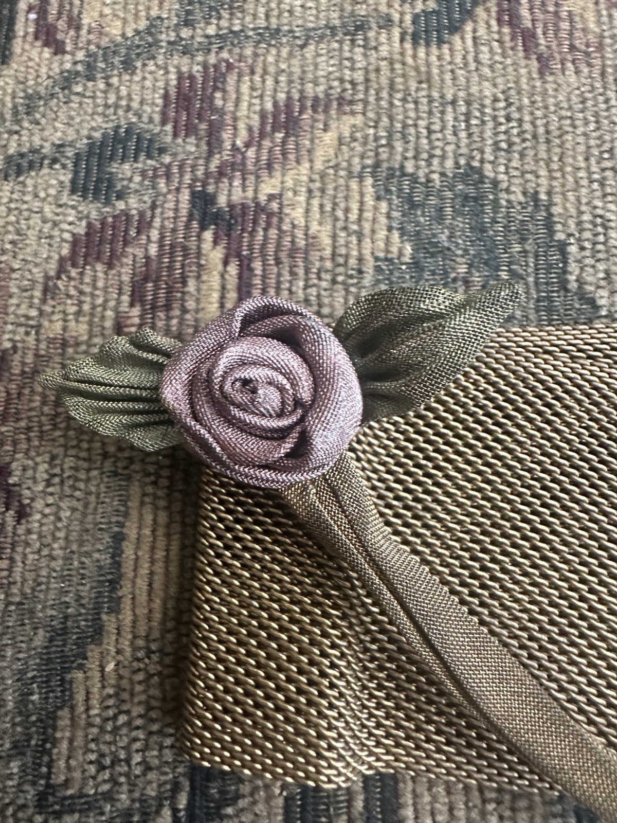 Antique Victorian Ornate Rosette Brass Belt 31”