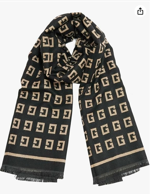 JERLA Cashmere Feel Scarf winter warm large soft Shawl wrap Scarf for women
