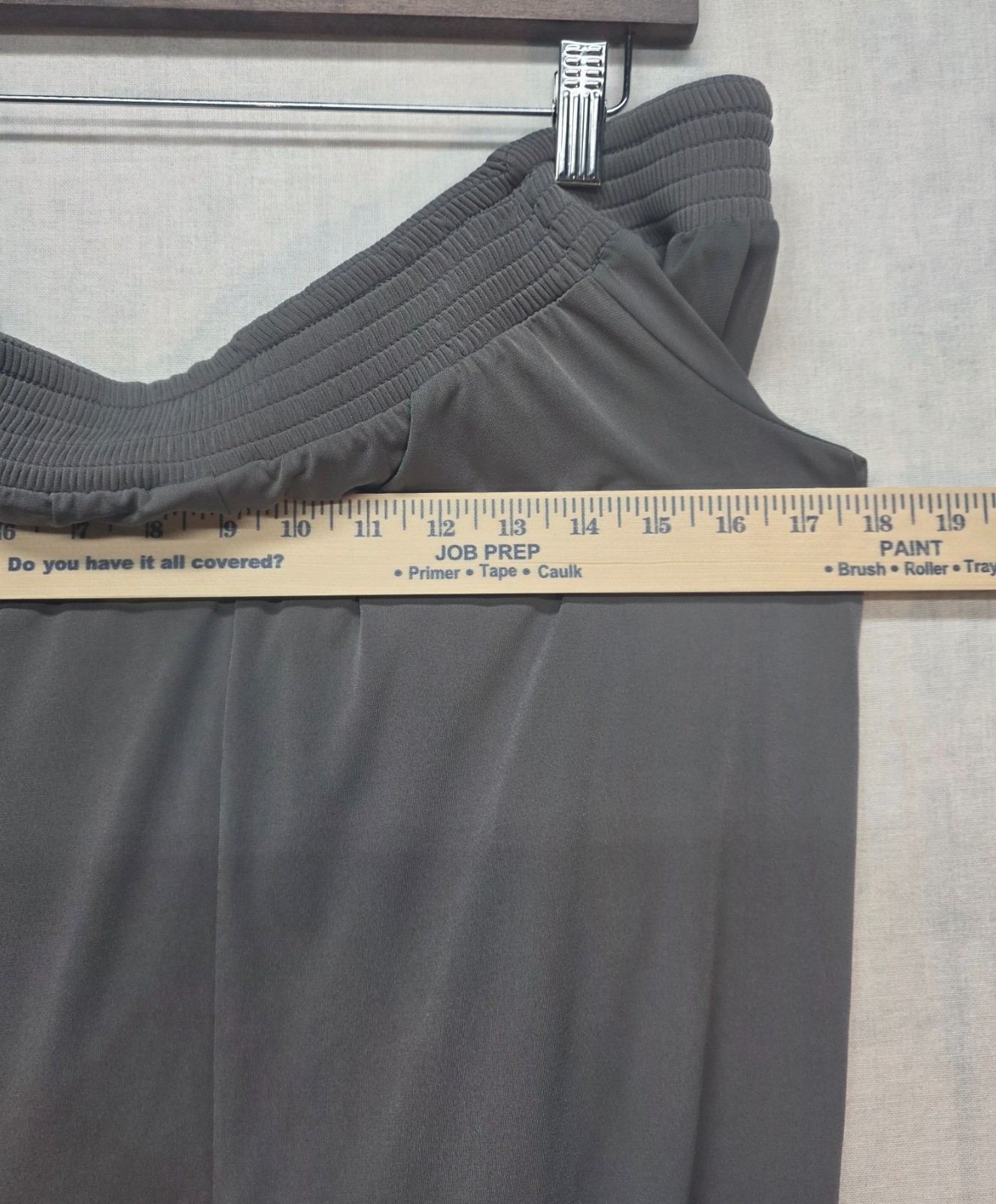 Torrid Studio Knit Off Shoulder Blouse Gray Smocked Top Chiffon Ruffle Sleeve 00