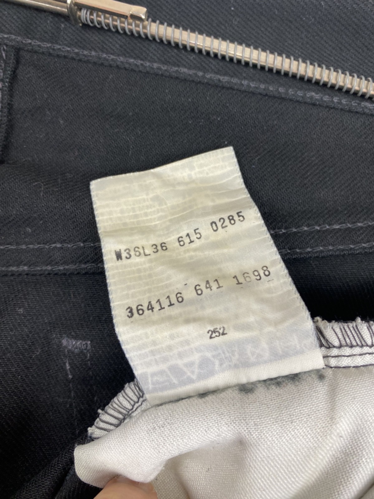 Levi’s 615 Orange Tab Black Jeans W36 L36 Made in USA Vintage Y2K