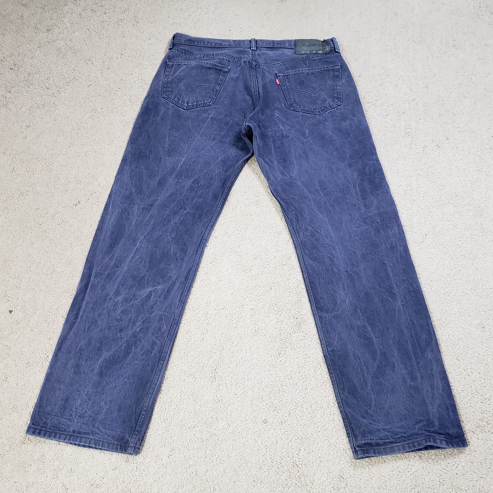 Levi 501 XX Mens Jeans Acid Wash 38×34 (REALLY 36×31) Shrink-To-Fit Straight Y2K