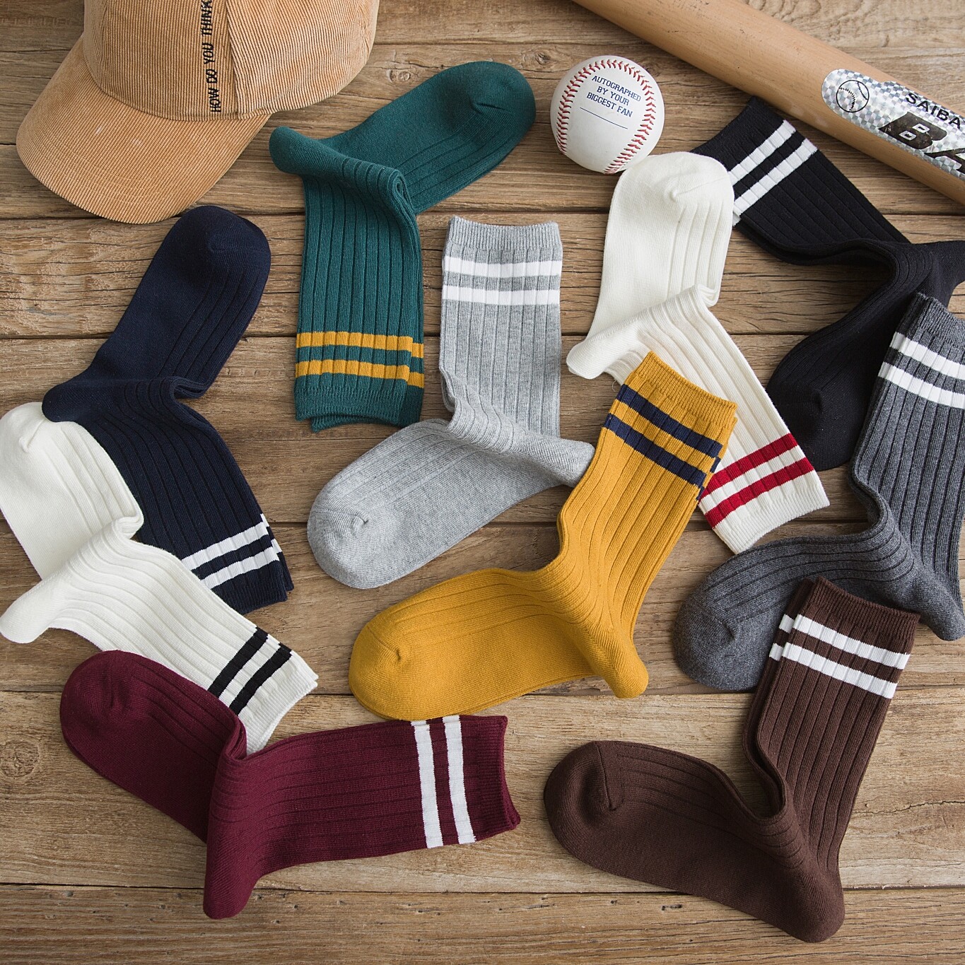 Women Socks Striped Cotton High Ankle Crew Sock Pride Stocking Rainbow Triangle