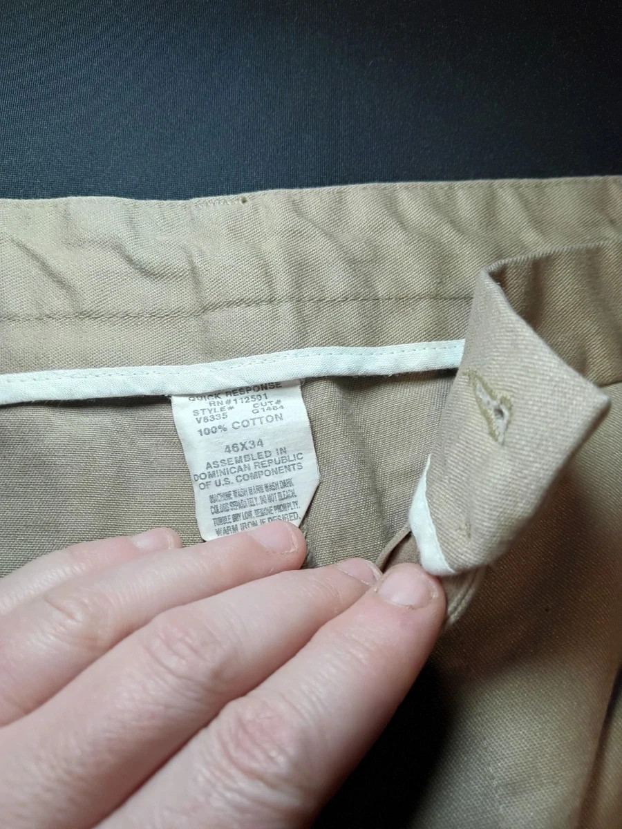 Men’s No Brand Straight Leg Chino Pants Size 46×34 Khaki